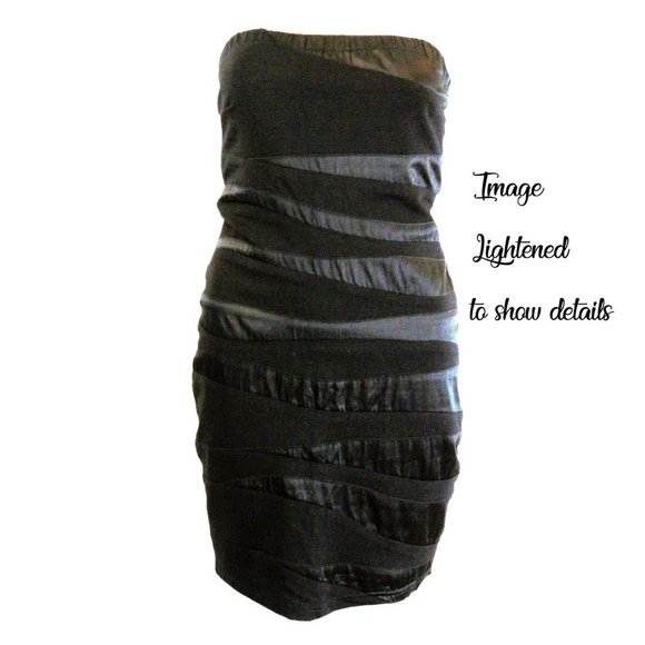 Costa Blanca Black Bodycon - Bandage Mini Dress - Picture 3 of 6